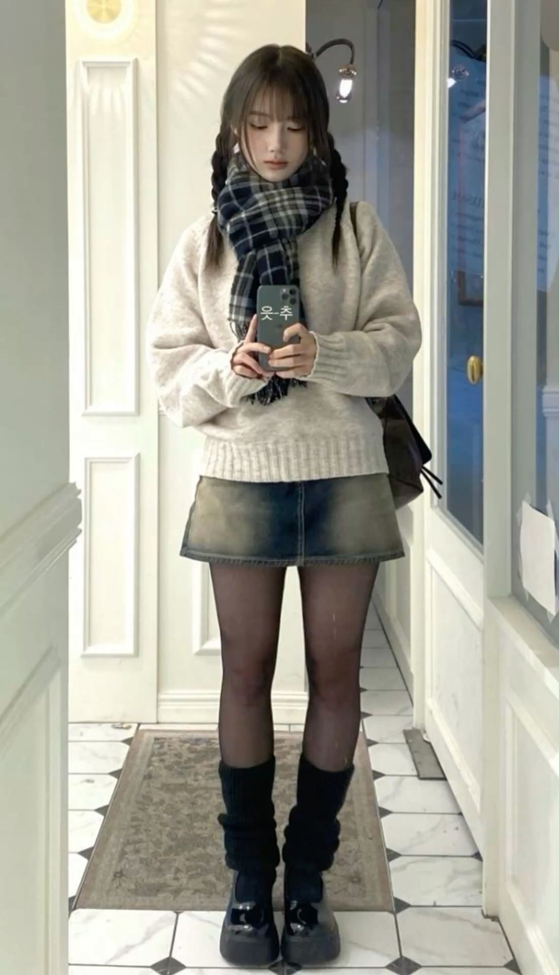 skirt and tights outfit ideas 0012