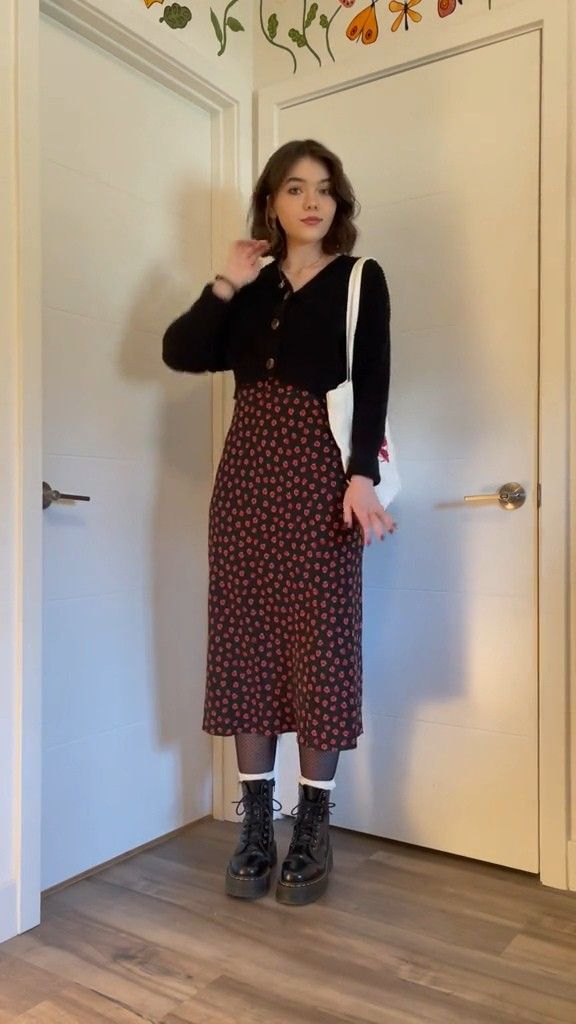 skirt and tights outfit ideas 0035