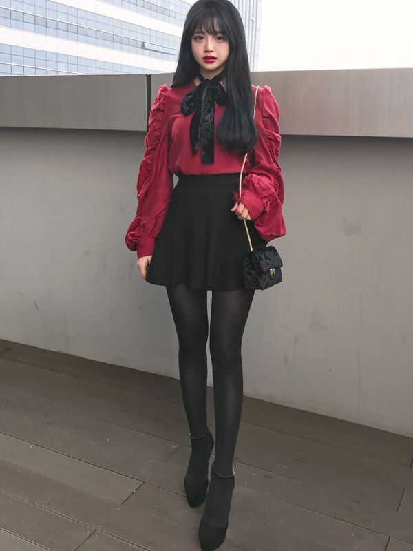 skirt and tights outfit ideas 0081