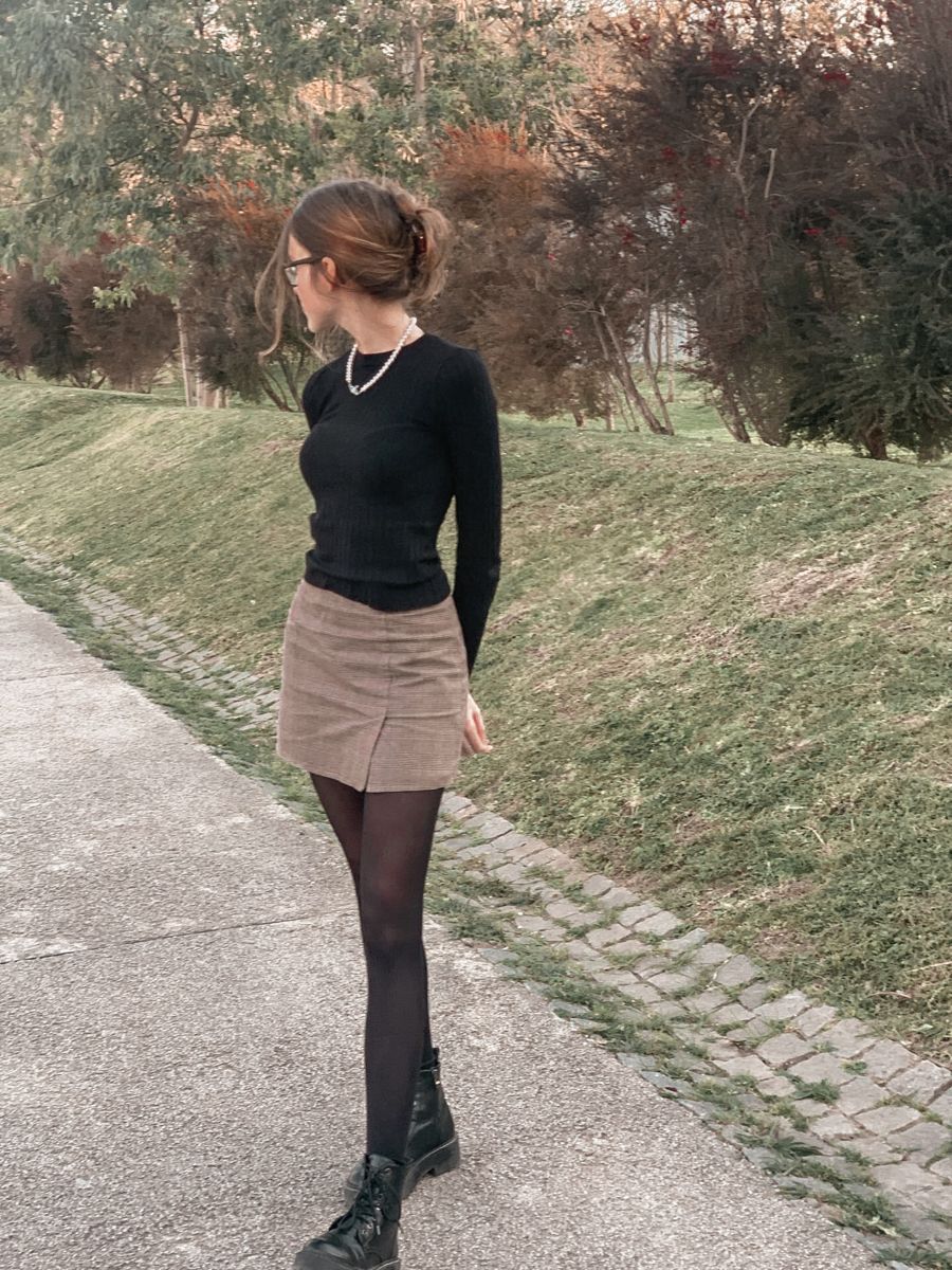 skirt and tights outfit ideas 0085