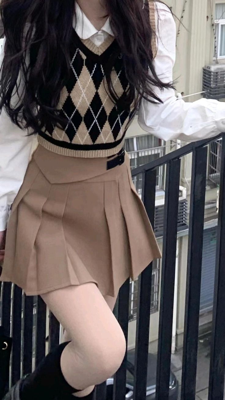 skirt and tights outfit ideas 0097