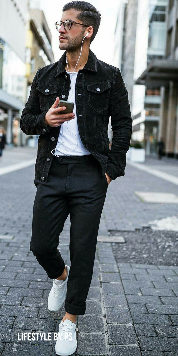 sophisticated black men's outfit ideas for evening events