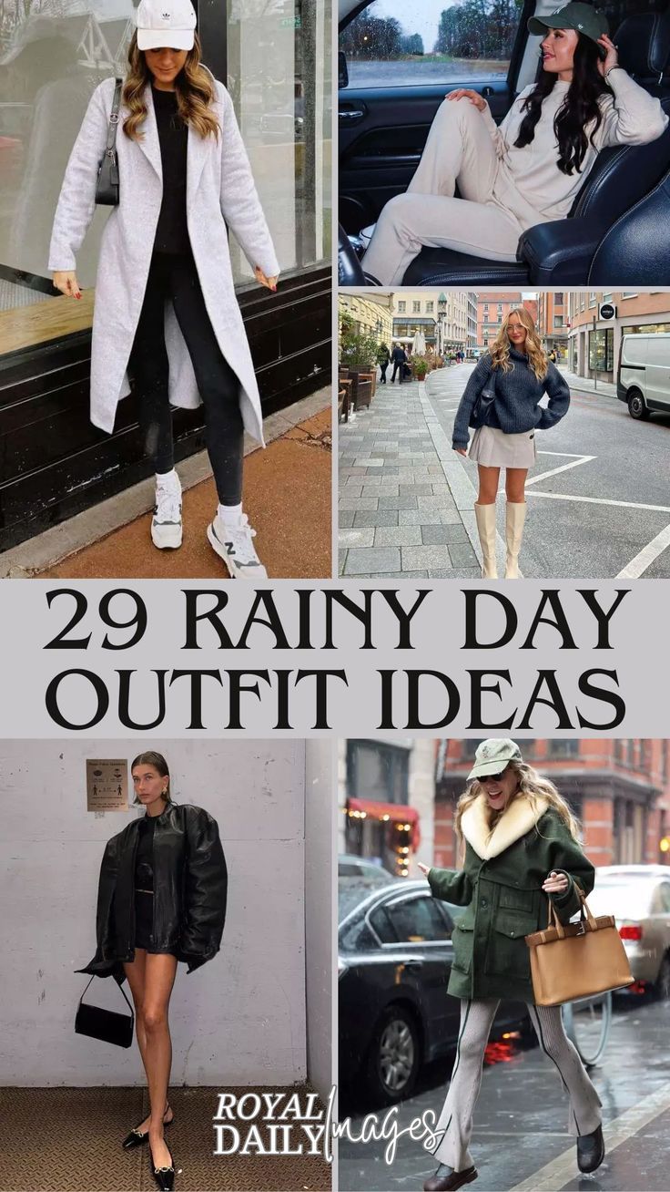 sophisticated rain boots outfit ideas for work attire.