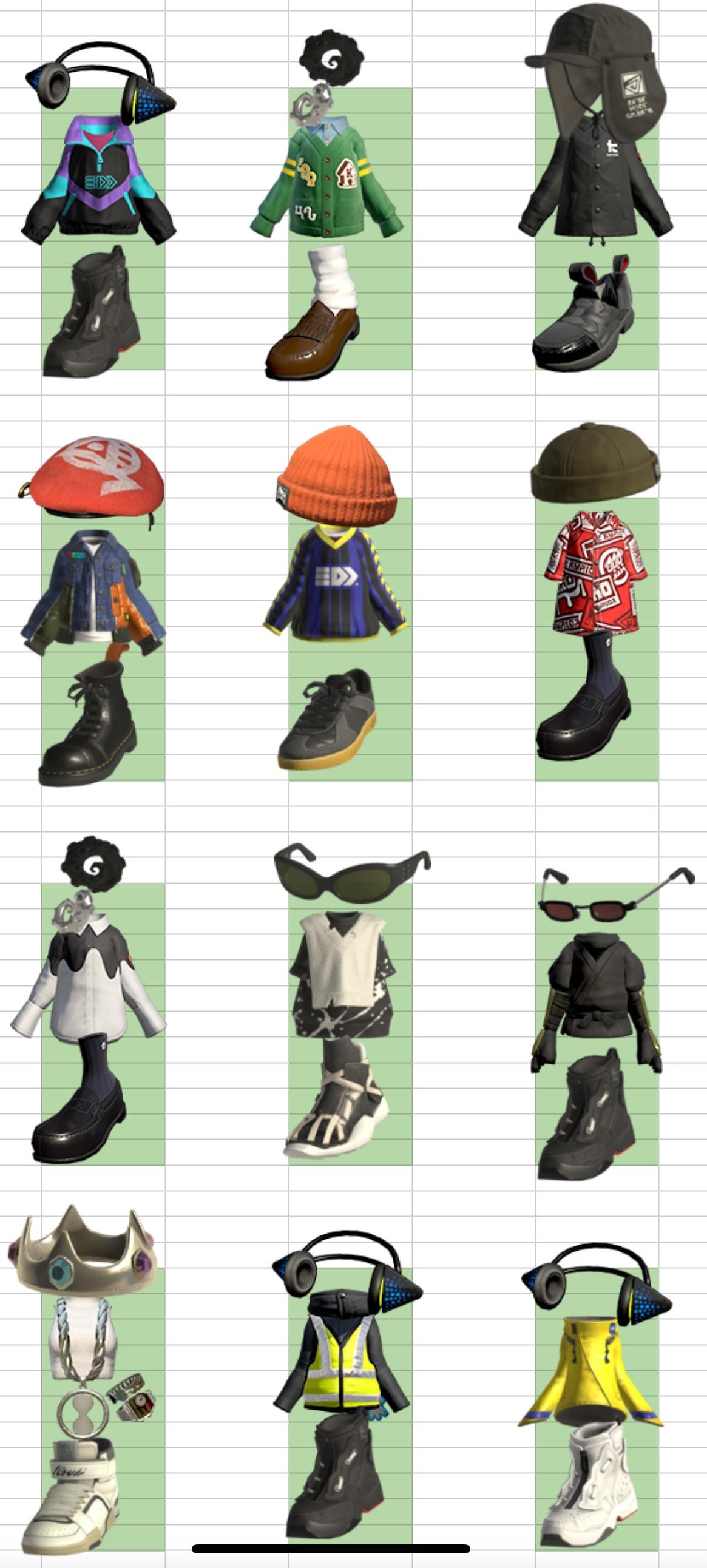 Splatoon 3 outfits ideas