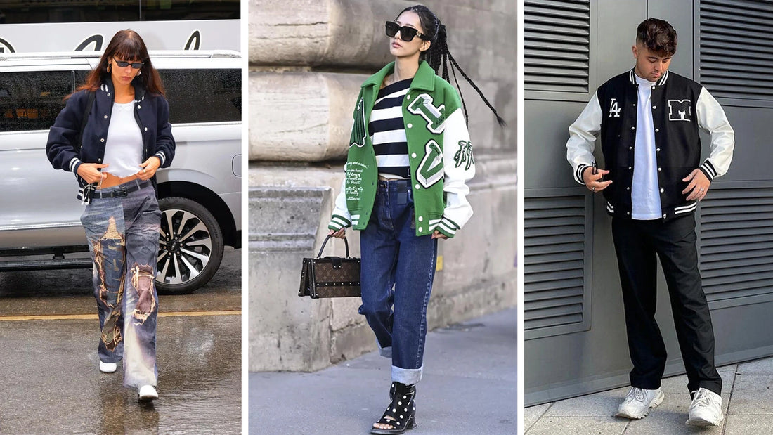 sporty letterman jacket wardrobe inspiration