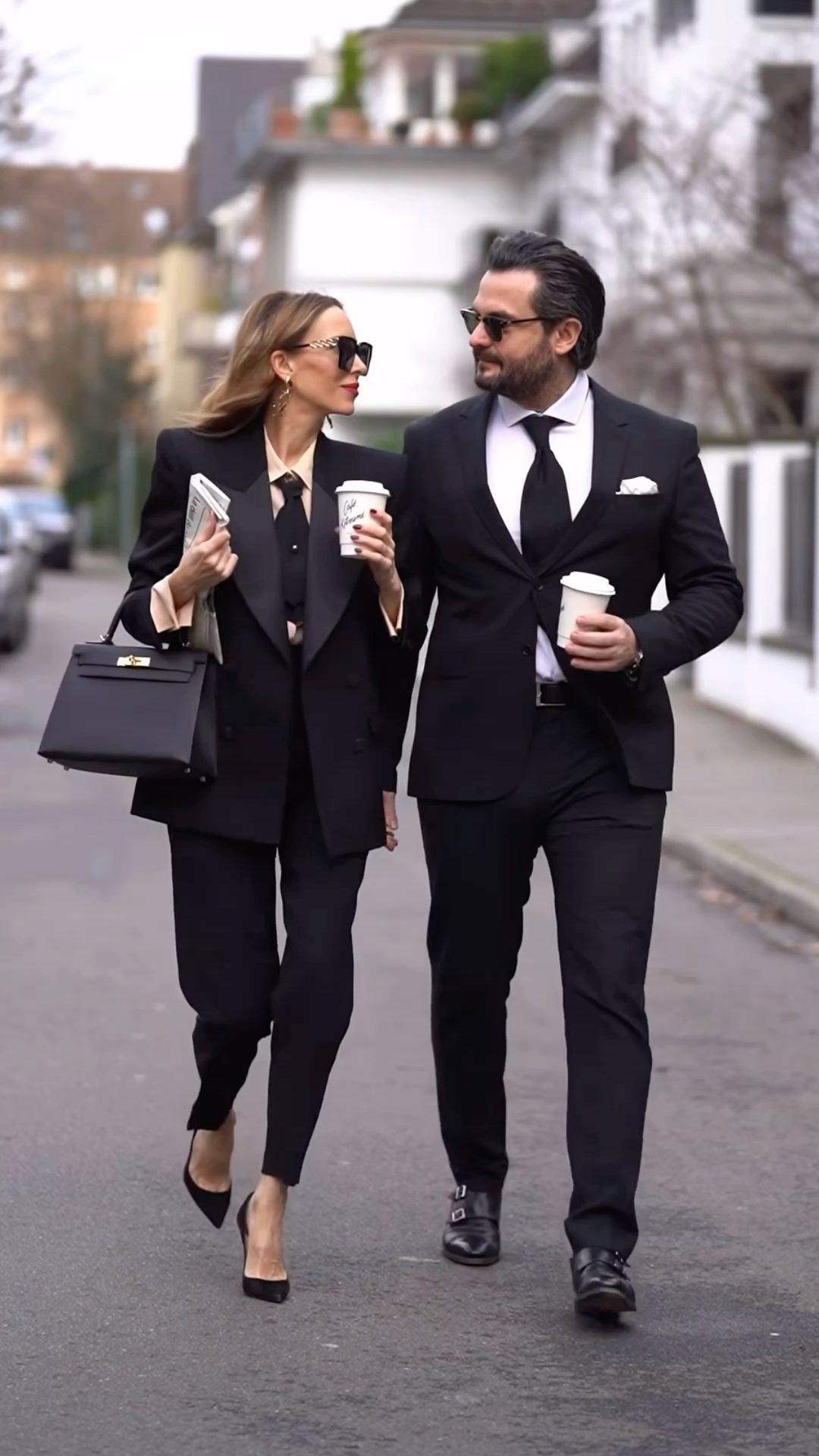 stylish black couple photoshoot outfit ideas