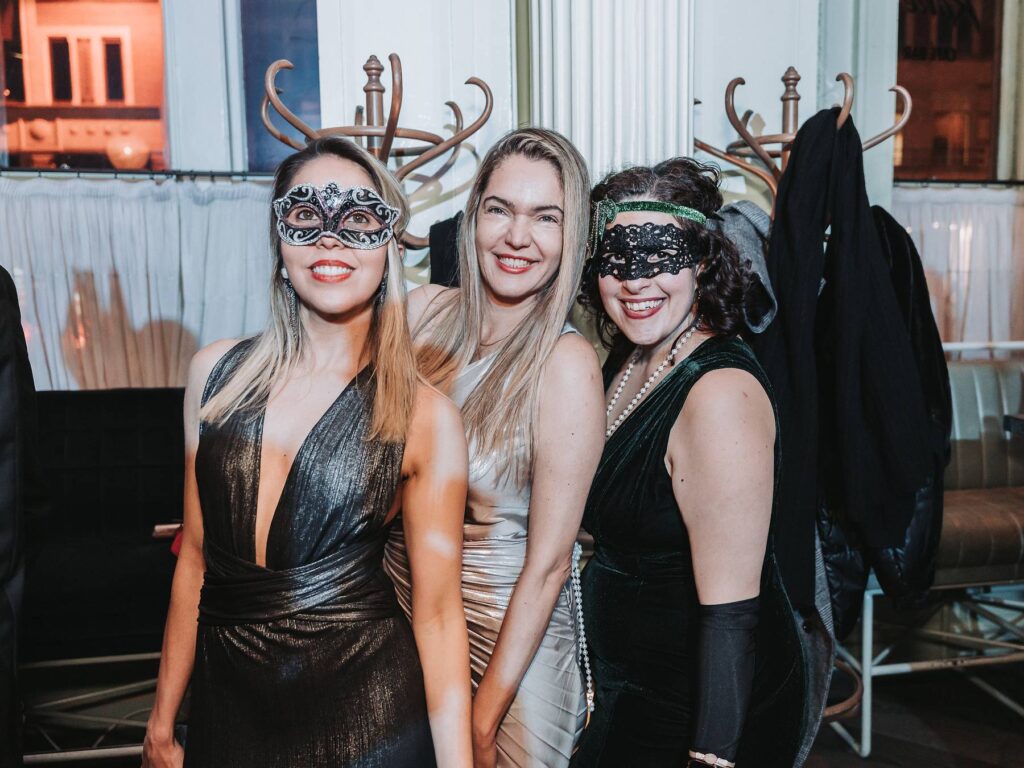 stylish female masquerade attire