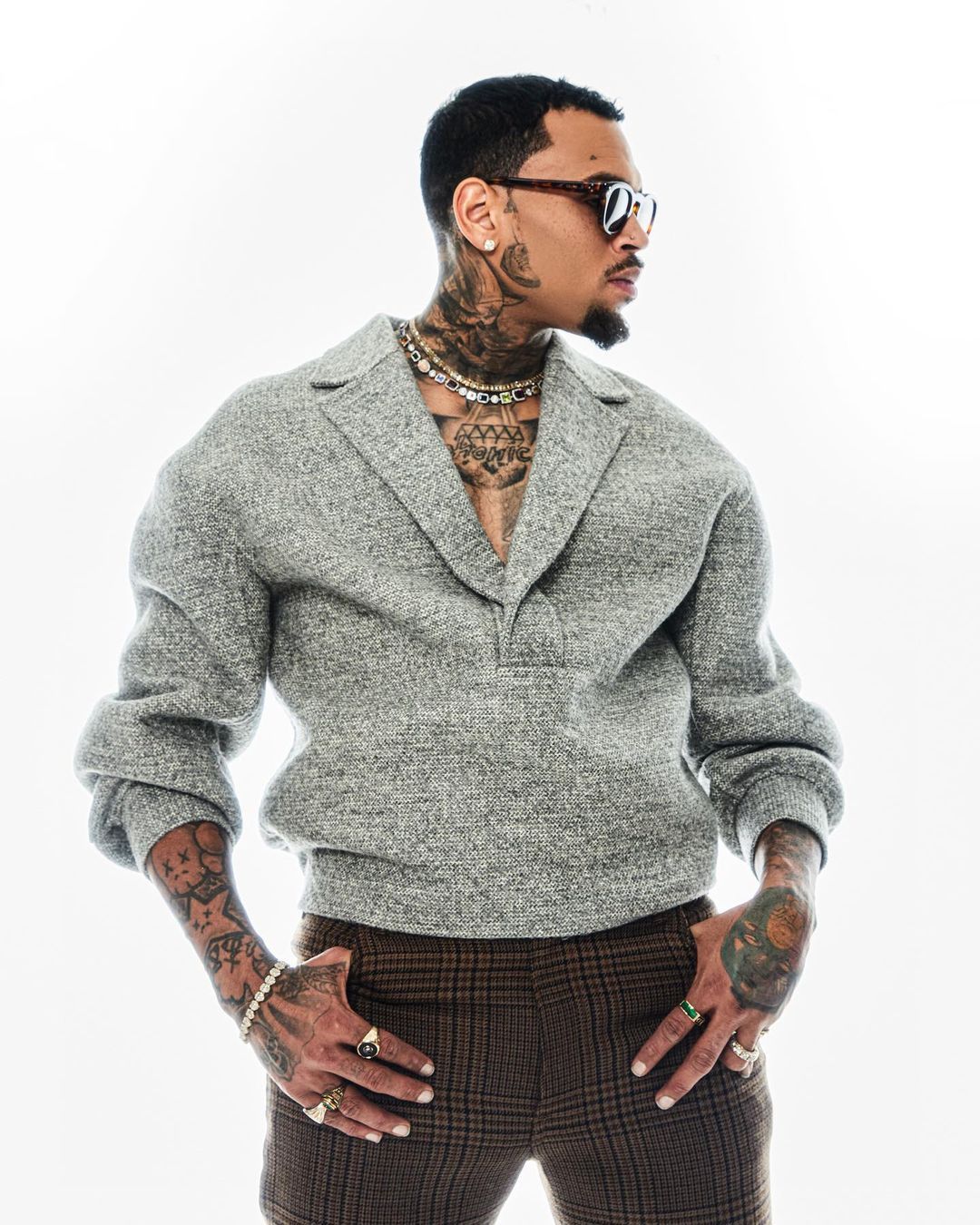 stylish looks for Chris Brown concert