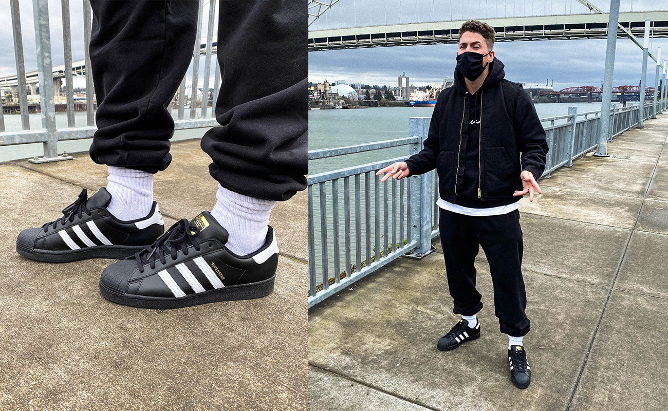 stylish looks with Adidas superstar