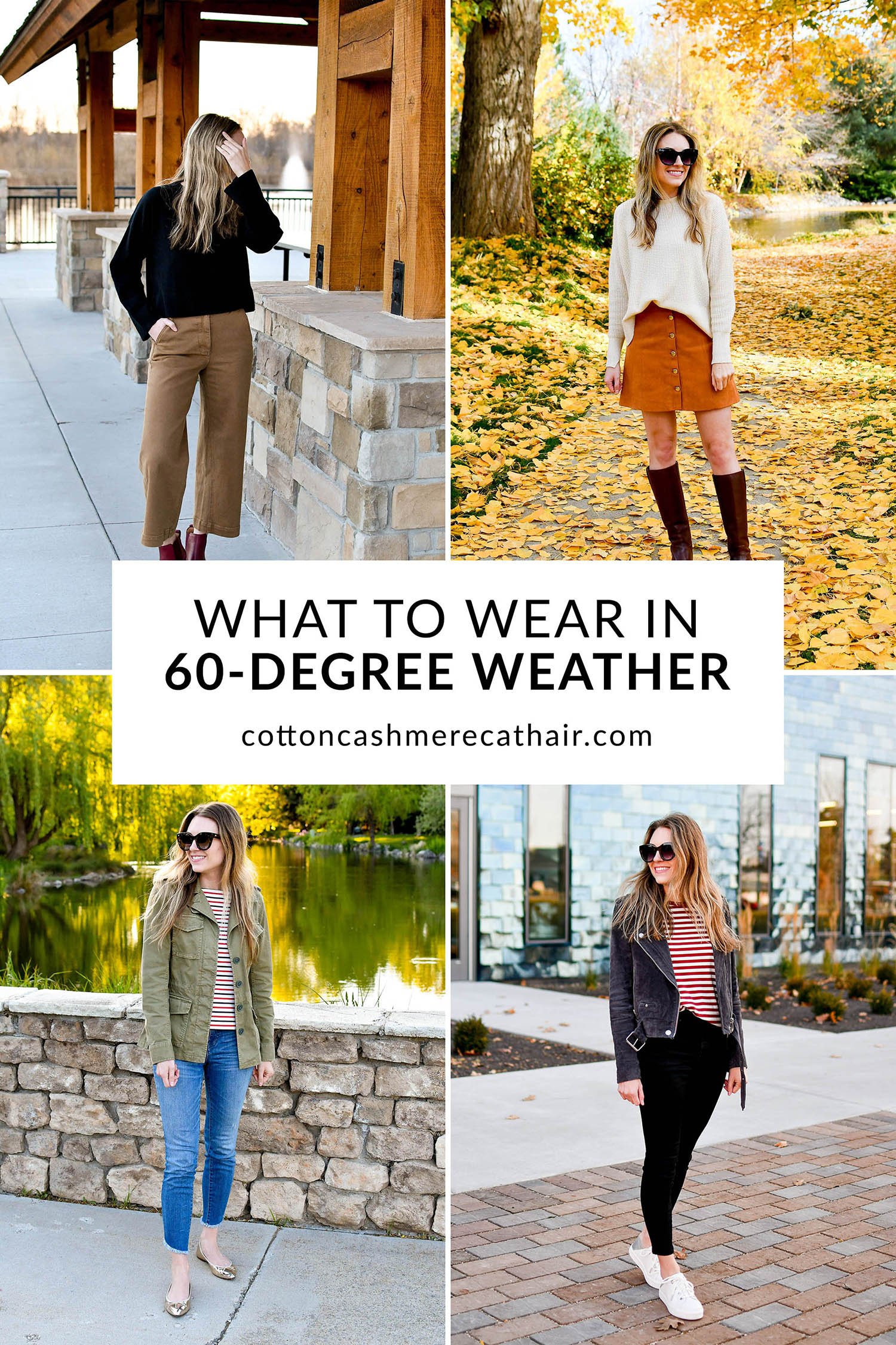 stylish outfits for 60 degree weather