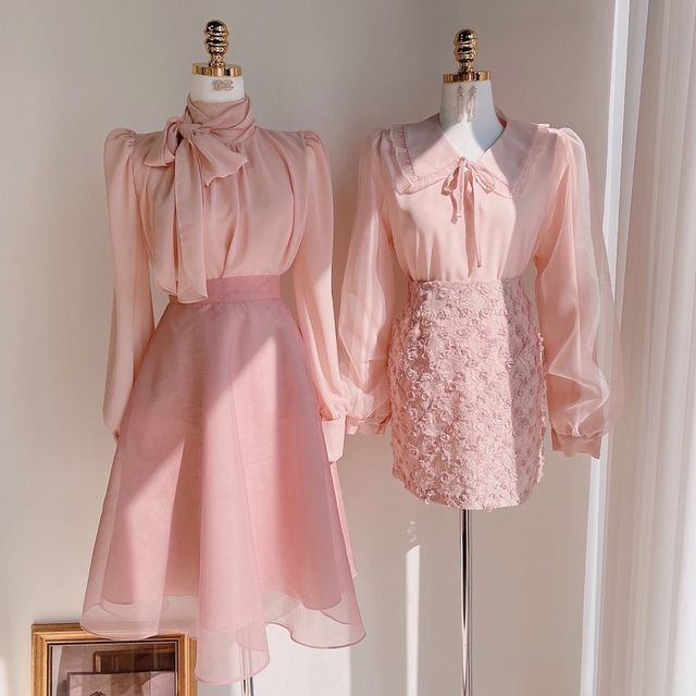 stylish peach dress outfit pairings