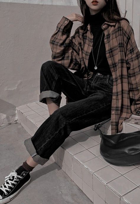 stylish plaid shirt outfit ideas