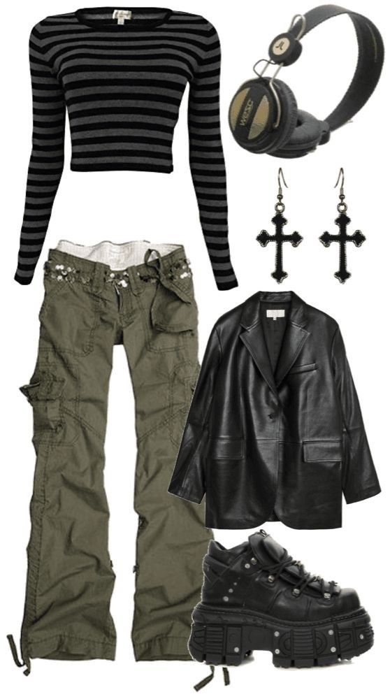 stylish Punk outfit ideas for winter.