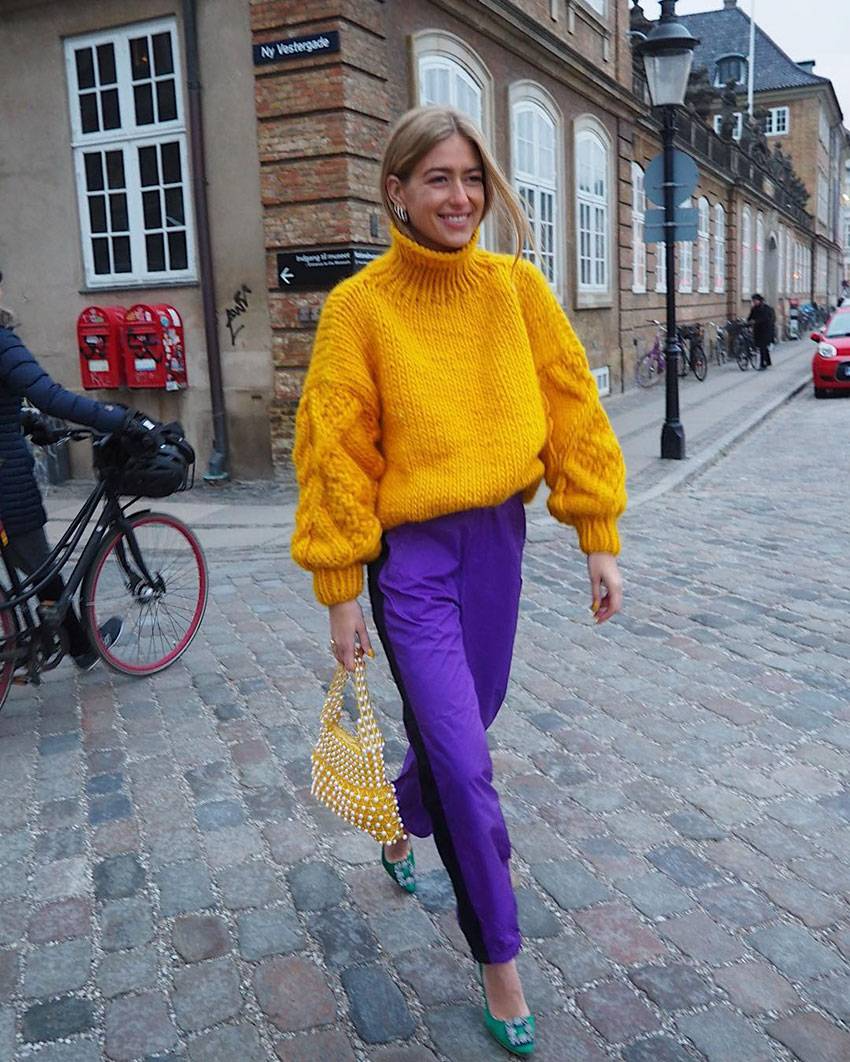 stylish purple and yellow outfit combinations