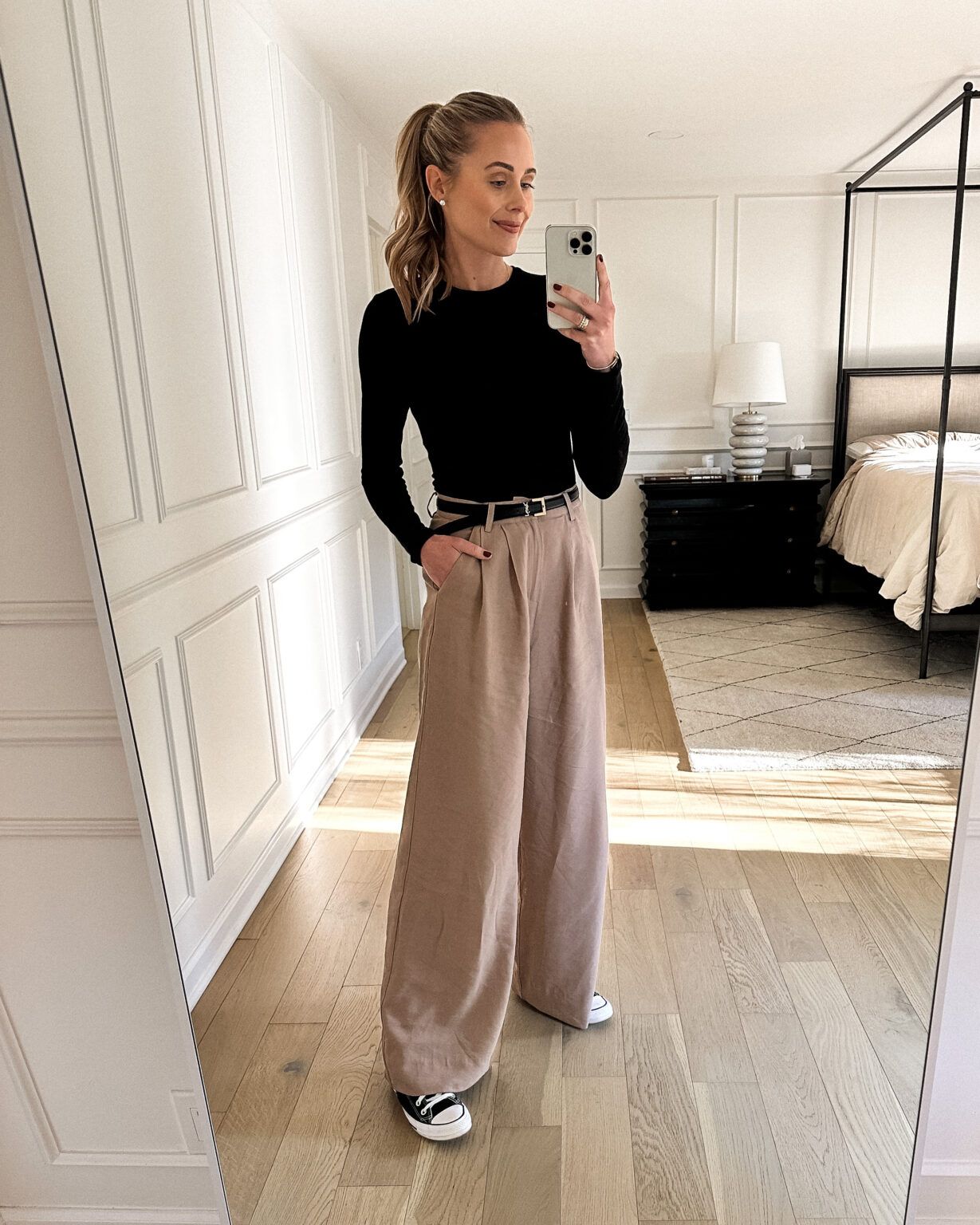 stylish wide leg pant outfit ideas