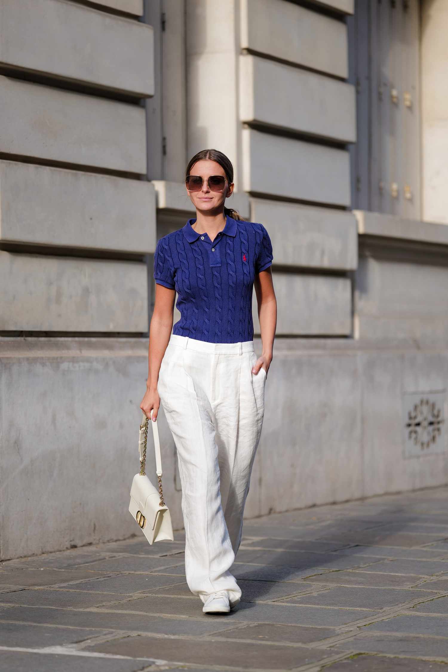 summer white linen pants outfit combinations