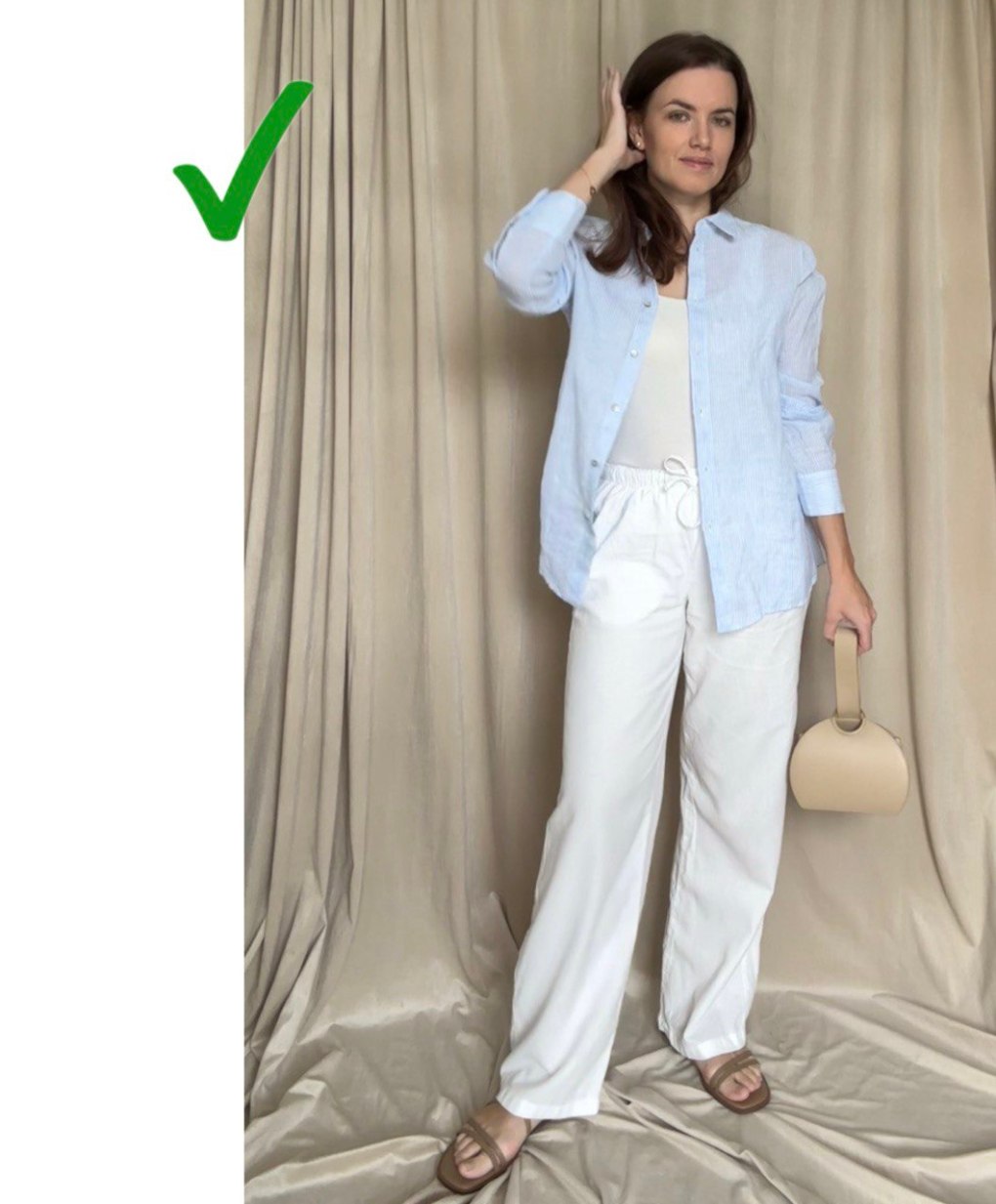 summer white linen pants outfit ideas 0085