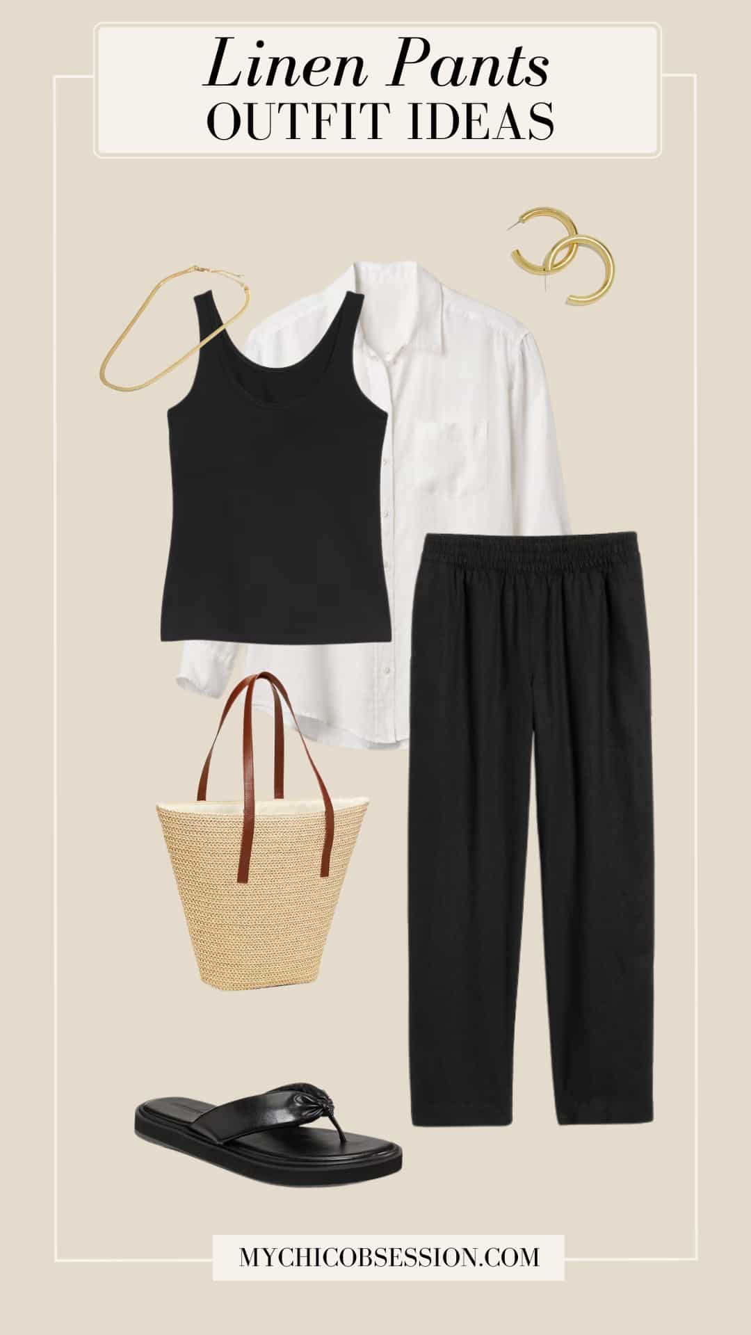 summer white linen pants outfit ideas 0097