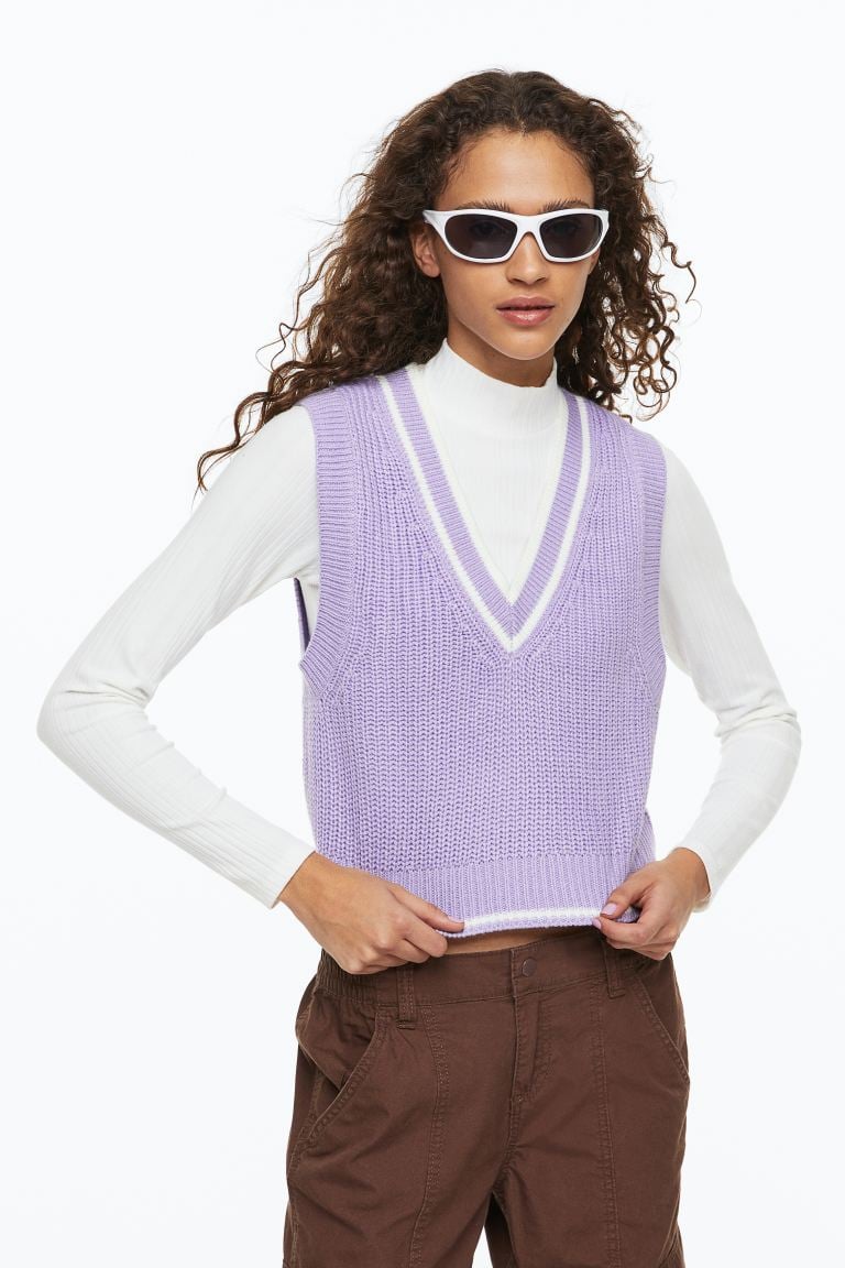 sweater vest outfit ideas 0054