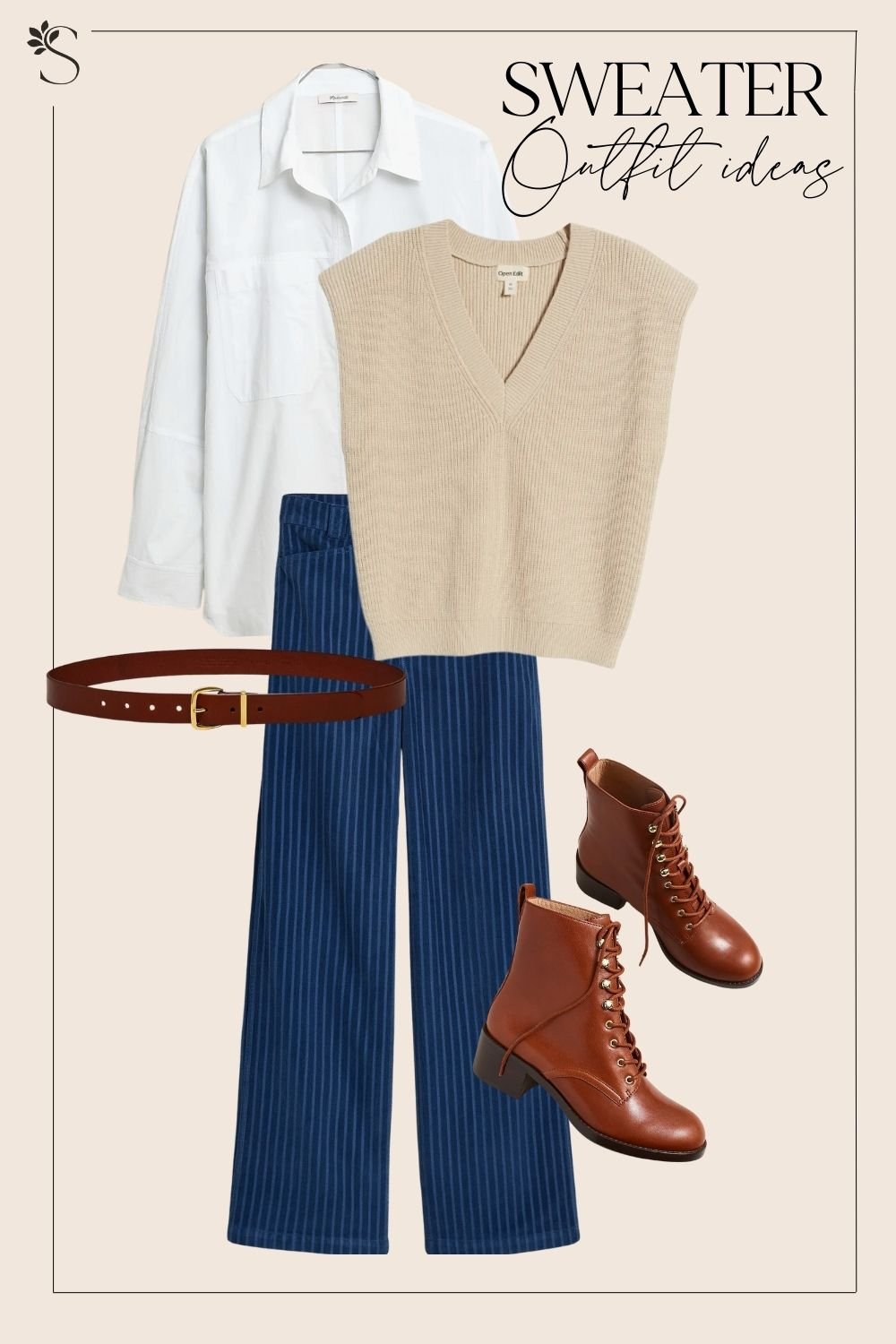 sweater vest outfit ideas 0065