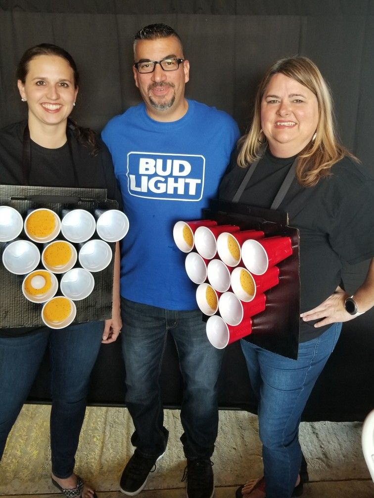 themed beer pong outfit ideas.