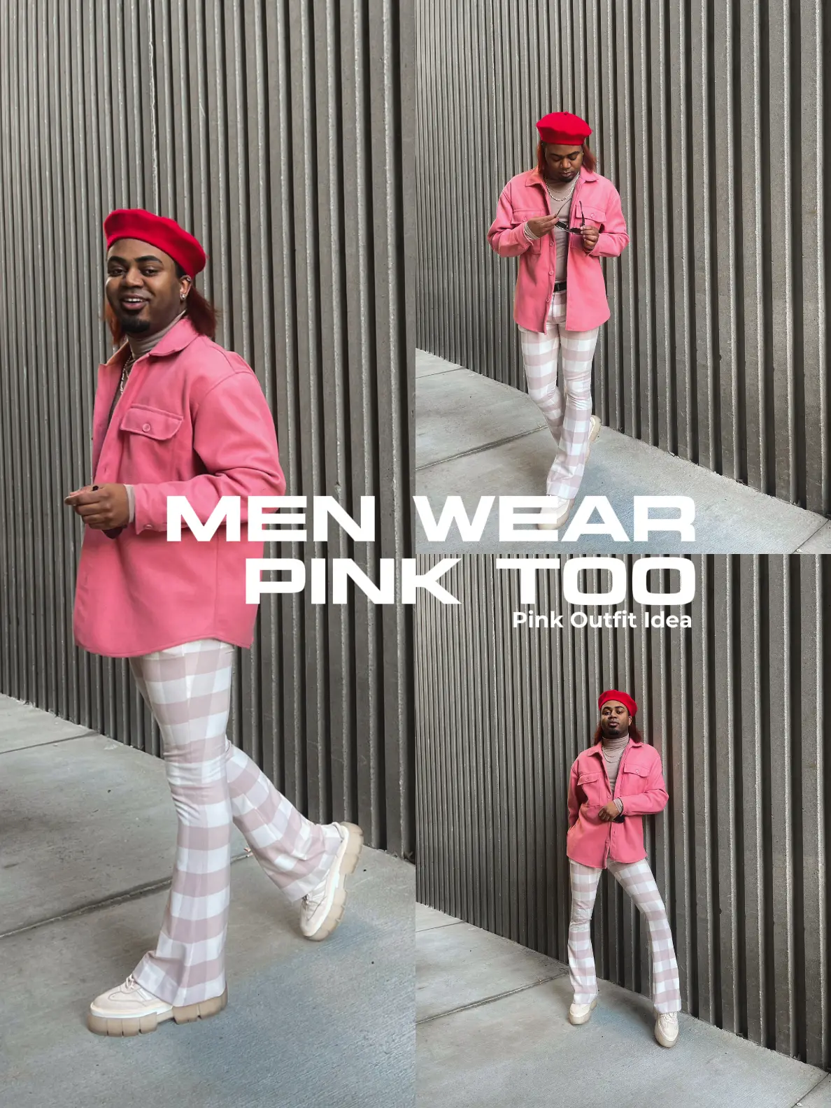 trending mens pink outfit ideas for autumn