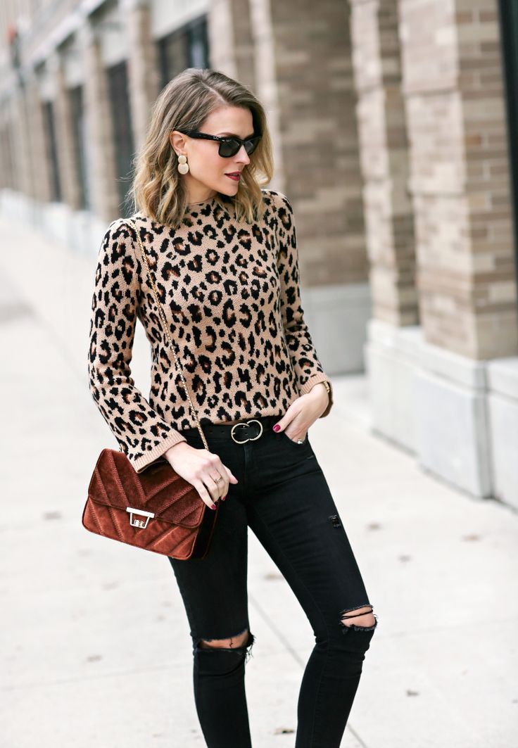 trendy animal print outfit ideas for fall