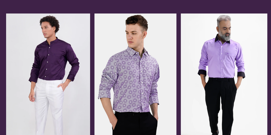 trendy purple outfit ideas for guys