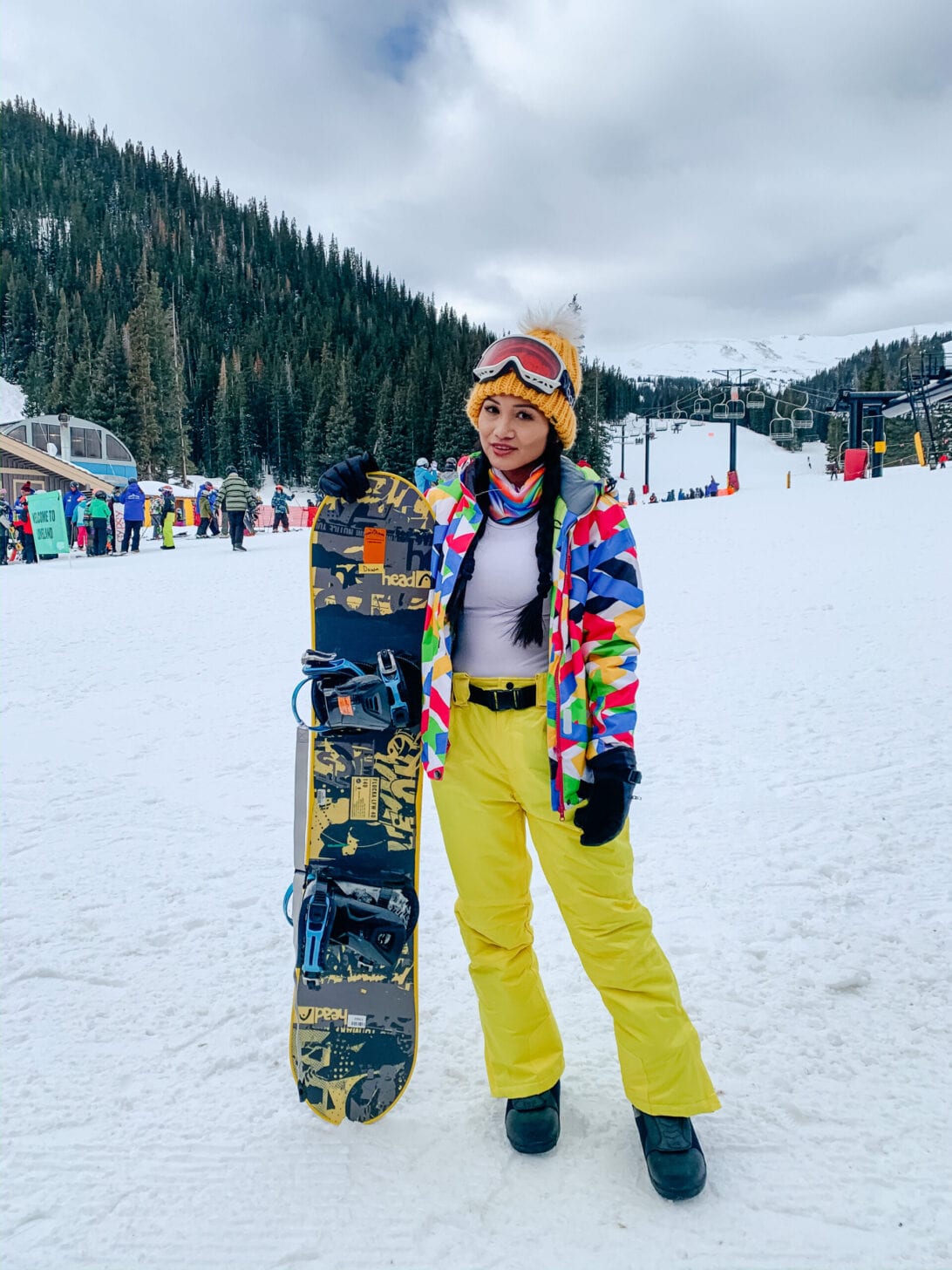 trendy snowboard outfit ideas for women