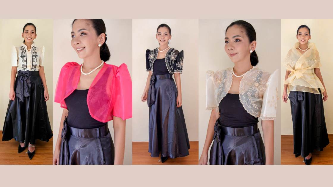 trendy ways to wear Filipiniana bolero