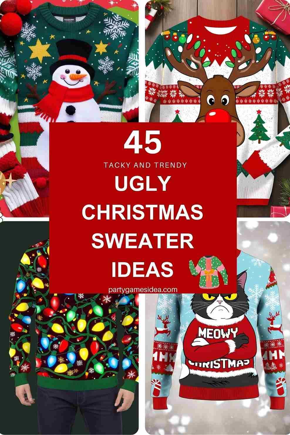 ugly Christmas sweater outfit ideas 0012