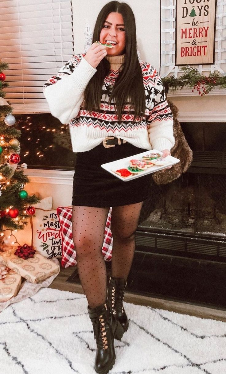 ugly Christmas sweater outfit ideas 0027