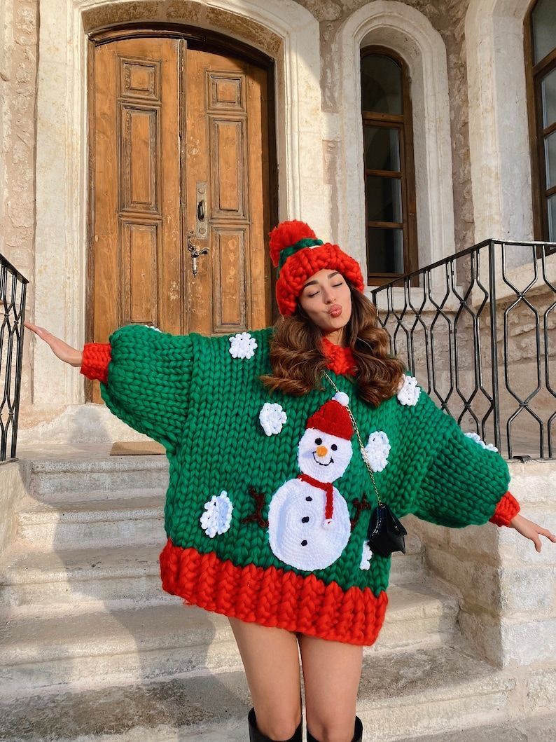 ugly Christmas sweater outfit ideas 0034