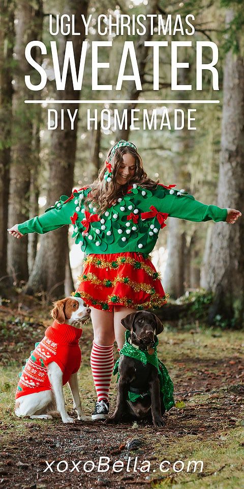 ugly Christmas sweater outfit ideas 0045