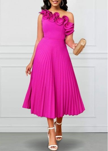 unique hot pink dress outfit combinations