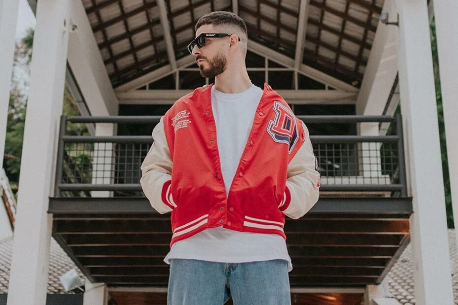 unique letterman jacket ensemble suggestions