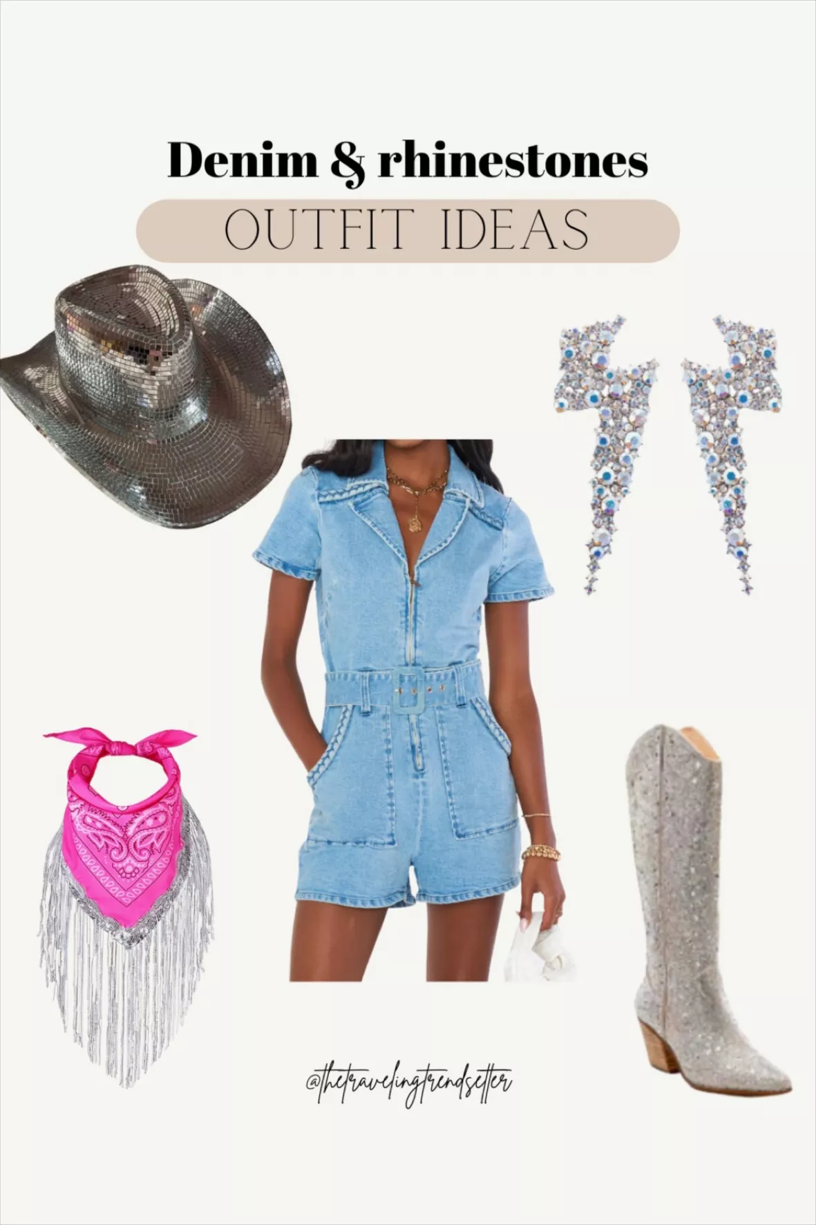 unique rhinestone cowgirl outfit ideas to stand out