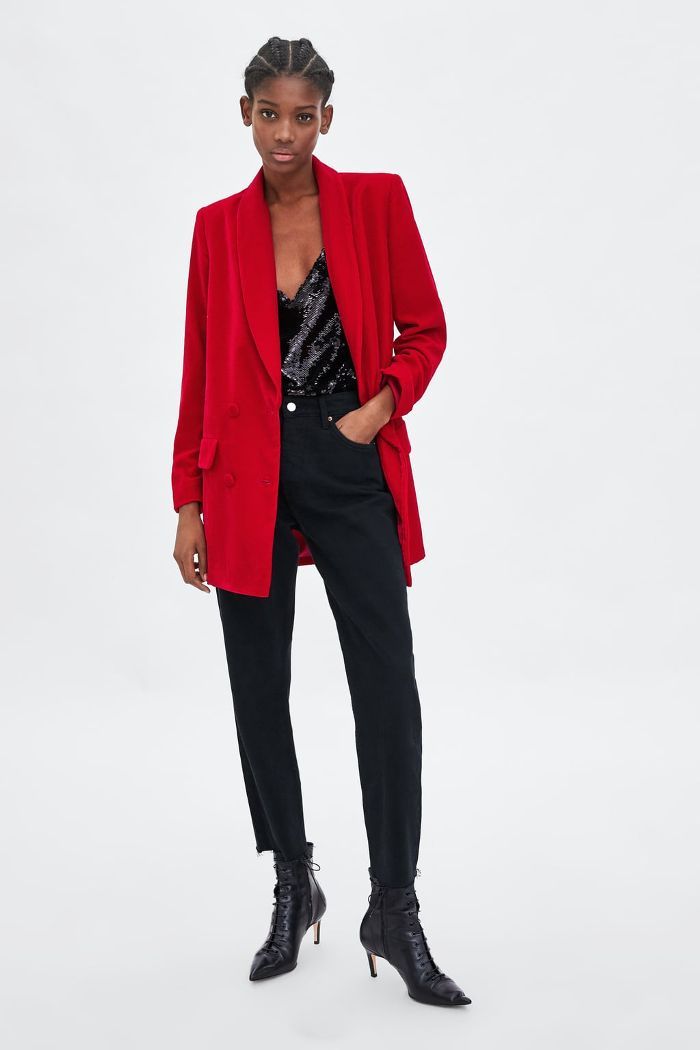 velvet jacket outfit ideas 0037