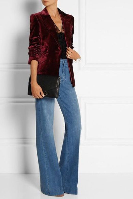 velvet jacket outfit ideas 0046