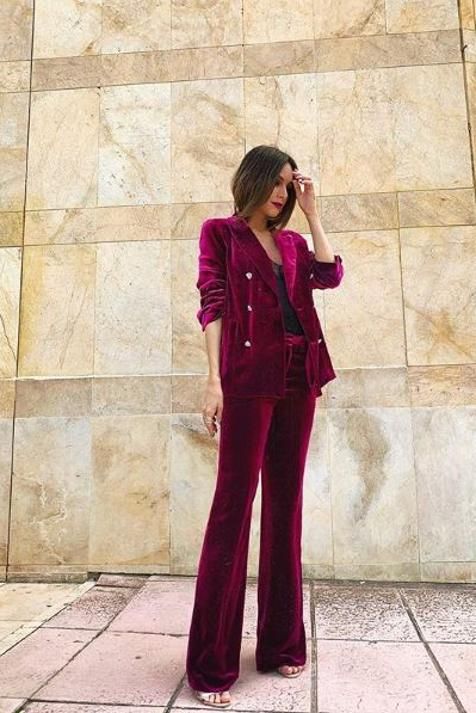 velvet jacket outfit ideas 0056