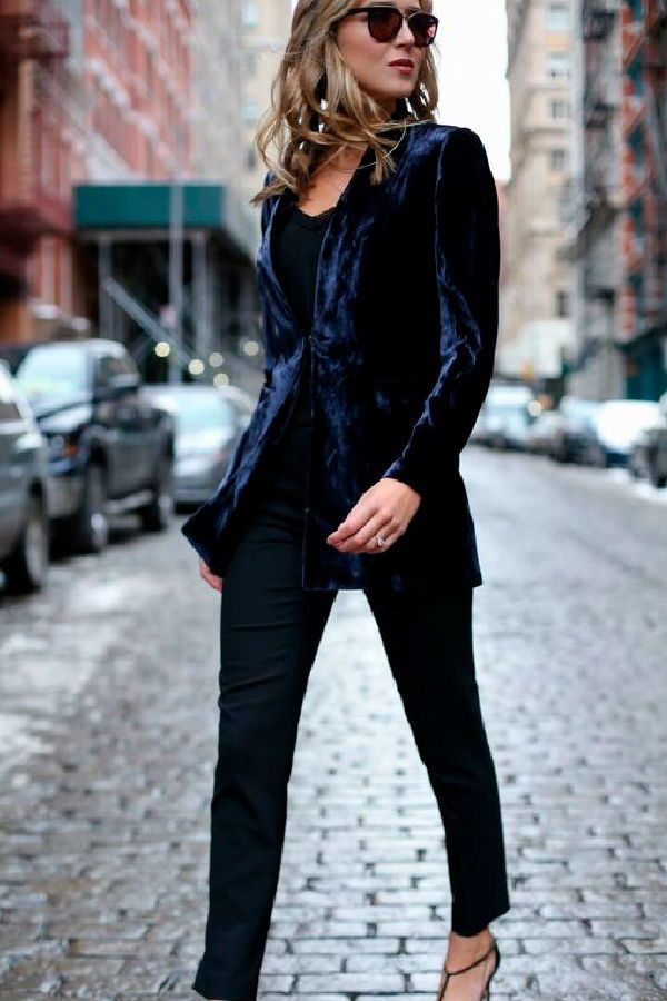 velvet jacket outfit ideas 0099