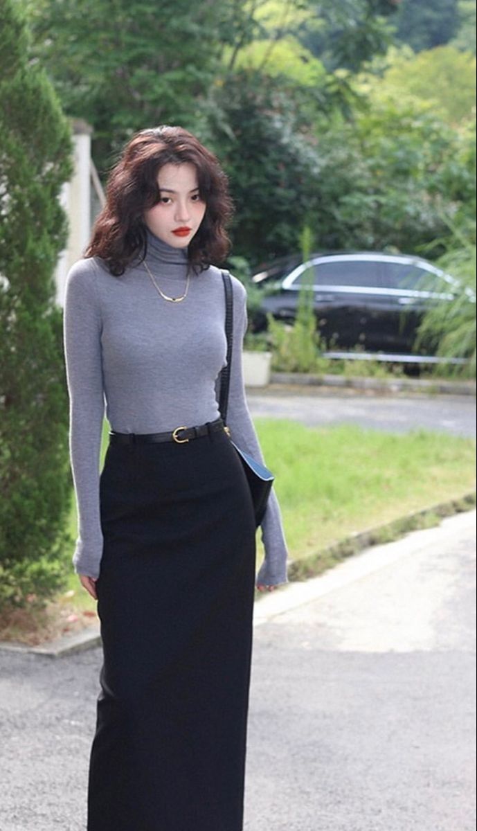 velvet skirt outfit ideas 0020