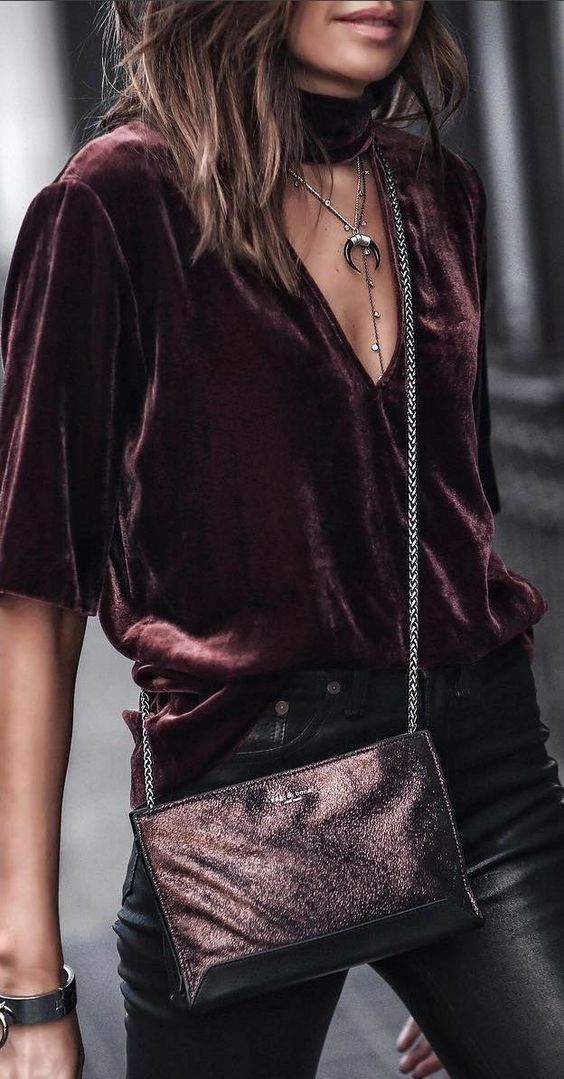 velvet top outfit ideas 0012