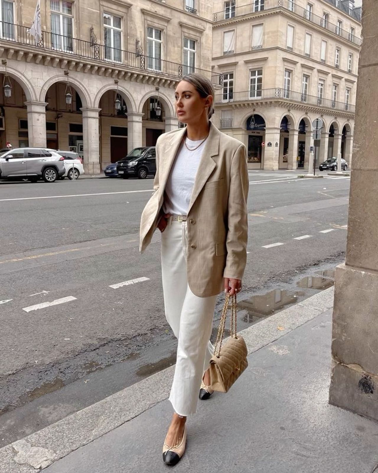 versatile cream blazer outfit inspiration