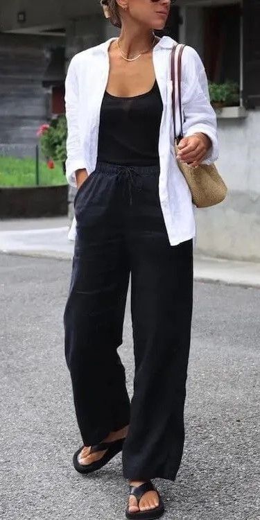 versatile linen pants outfit ideas for travel