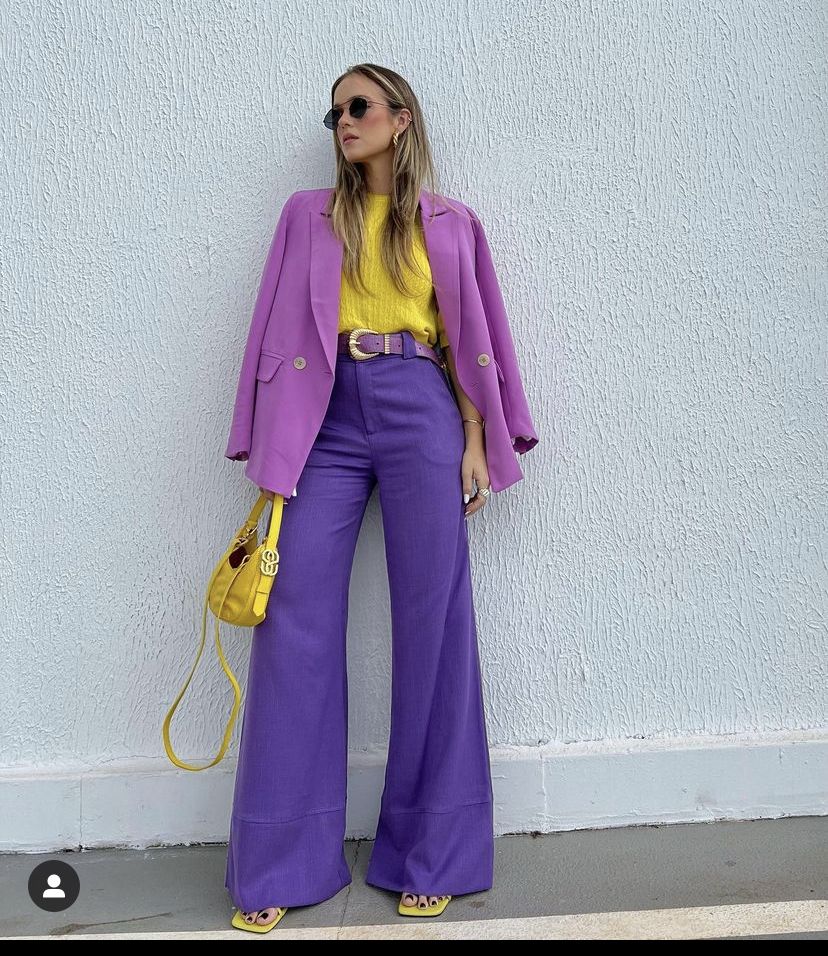 versatile purple and yellow ensembles