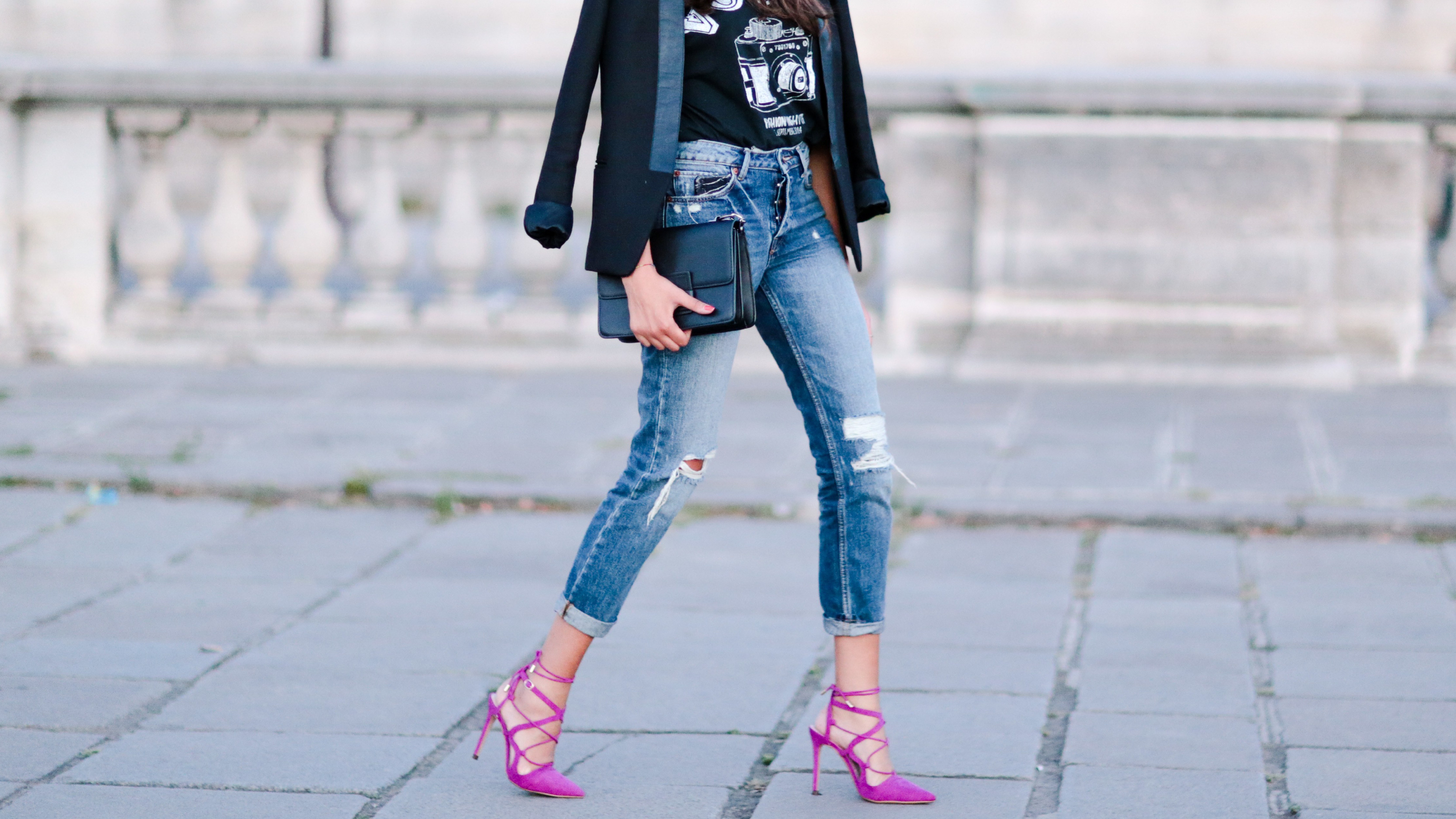 versatile ripped jeans outfit ideas for office wear