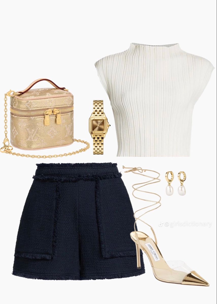 versatile white and gold outfits for different occasions