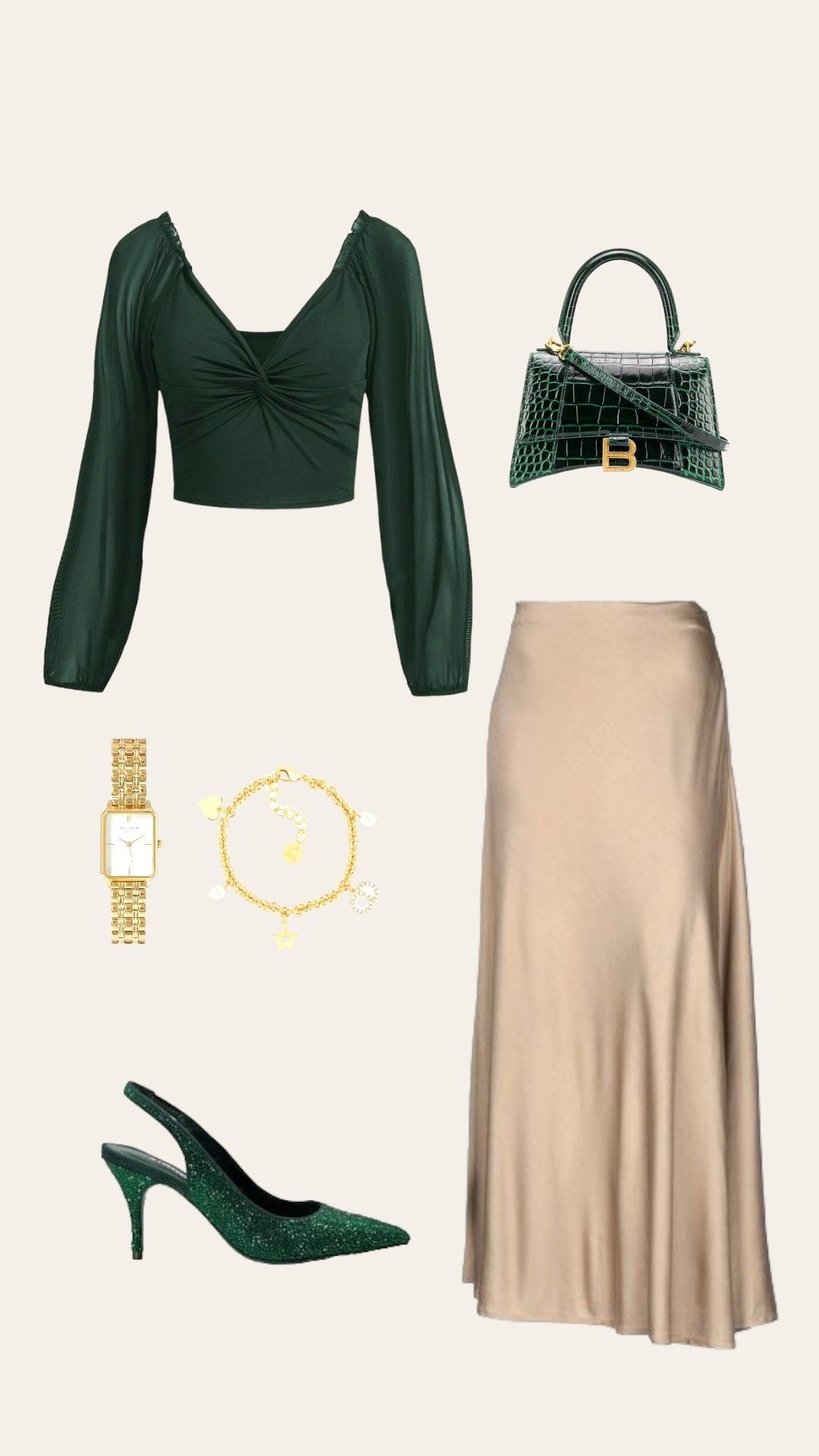 vibrant orange and green outfit ideas