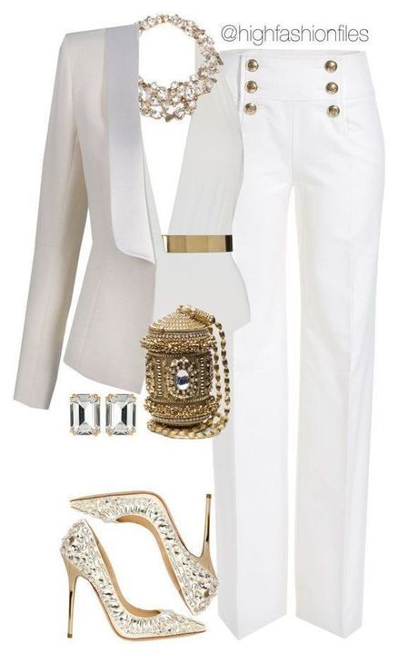 white and gold outfit ideas 0023